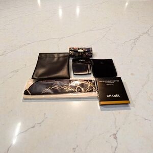 Chanel Compact Mirror and Accessories Set